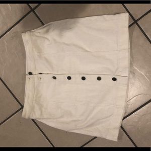 White corduroy skirt